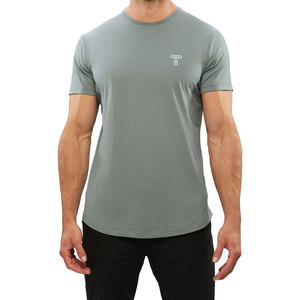 Prix de gros, t-shirts pour hommes avec logo personnalisé imprimé, confortables, séchage rapide, respirants, en stock - Product Image 2