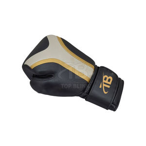 Gants de boxe en cuir sur mesure à la mode avec fermeture à lacets avec logo personnalisé évacuant l'humidité-Utilisation en salle de sport/boxe de haute qualité - Product Image 2