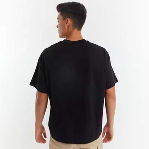 En vrac En Gros De Haute Qualité Poids Lourd Épais T-shirt Sérigraphie Plaine Lavé À L'acide Surdimensionné 220 GSM Coton T-shirt Sonnerie Hommes - Product Image 3