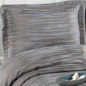 Ensemble de couvre-lit Guzide ALINA 4 pièces, 100% chenille rayée, moderne, lavable, taille King, pour usage domestique, fabriqué en Turquie - Product Image 2