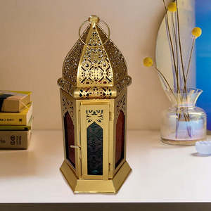 Lanterne de luxe marocaine en argent, bougeoir pour usage domestique, décoration de table, éclairage décoratif, offre spéciale, - Product Image 6