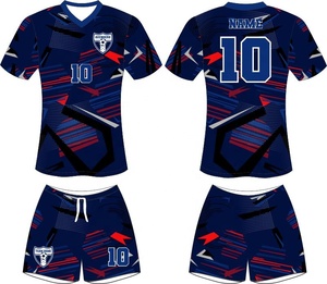 Uniforme de Fútbol de Manga Corta Transpirable con Impresión Digital al por Mayor, con Camiseta y Pantalones para Deportes al Aire Libre - Product Image 6