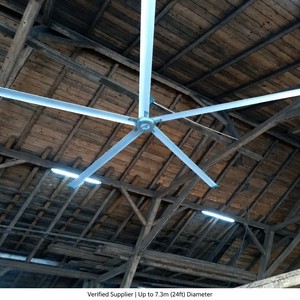 Ventilateur HVLS FJDIAMOND 16 pieds IE5 PMSM à entraînement direct, <span class=keywords><strong>5</strong></span> pales, IP66, professionnel pour atelier, garage, centre de fitness, silencieux - Product Image 2