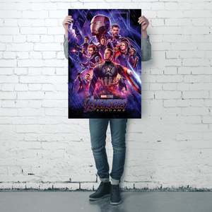 Avengers Endgame Modern One Sheet <b>Poster</b> Black Frame for Wall Decor - Product Image 3