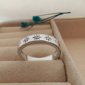 El anillo de estrella del cielo, regalo de Quinto Aniversario, anillo de estrella grabada y joyería, anillo de declaración, regalos de Navidad, mayorista, precio de fábrica - Product Image 4