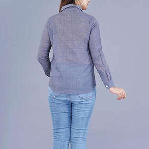 Precio al por mayor señoras camisetas con estilo multicolor sólido diseño personalizado mujeres bordado camisetas - Product Image 3