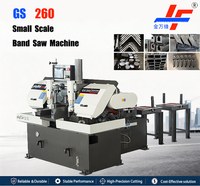 Scie à ruban hydraulique automatique JINFENG GS260 pour la découpe de métaux, diamètre 260 mm pour une coupe continue