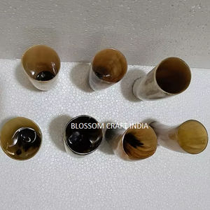 New Collection Floral Engraved Agate Buffalo Cow <b>Horn</b> Cup Polished Nautical <b>Viking</b> <b>Horns</b> Animal Glass Carvings Floral Blossom - Product Image 5