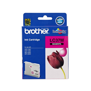 บราเดอร์ LC37 สีม่วงแดงสำหรับตลับหมึกพร้อมชิปสีดำ - Product Image 1