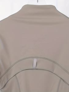 Chaqueta de yoga para mujer, ligera, elástica, para gimnasio, entrenamiento, personalizada, transpirable, para correr, fitness, atlética, con cremallera. - Product Image 4