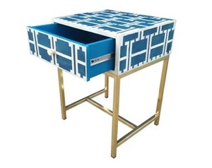 โต๊ะฝังกระดูกข้างเตียงทรงสี่เหลี่ยมขาเรียวตกแต่งบ้านด้วยงานฝีมือจากช่างฝีมือ - Product Image 3