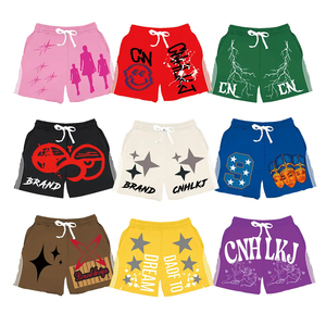 Logo personnalisé Short élastique d'été en coton polyester avec impression de lettres pour l'extérieur Short décontracté pour homme - Product Image 2