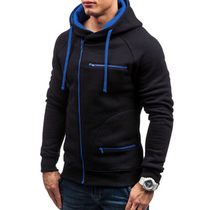 Sweat-shirts à capuche en molleton français léger mélangé de coton, sweat-shirt à capuche zippé uni, épaules tombantes, streetwear, sweat-shirt à capuche zippé lourd - Product Image 3