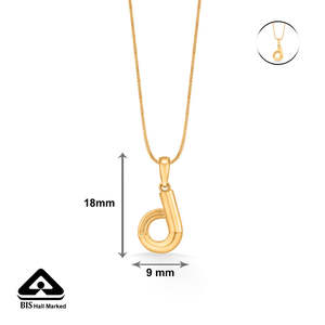 Colgante de Oro con Letra D Diva - Amuleto con Forma de Número - Product Image 6