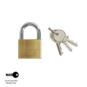 Lucchetto in Ottone ad Arco Normale con Chiavi Uguali 40 mm N. 1 Resistente per Impieghi Gravosi - Product Image 3