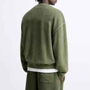 Conjunto de Sudadera con Capucha y Pantalones Deportivos Holgados de Algodón Grueso Personalizados para Hombre y Mujer, Ropa Casual de Calle, Unisex - Product Image 4