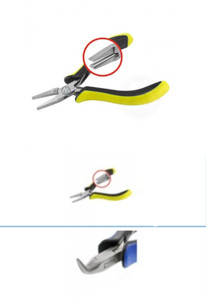 Comfortable Bent Chain Nose <b>Pliers</b> Making Bends in Wire and Picking up <b>Small</b> Parts. - Product Image 3