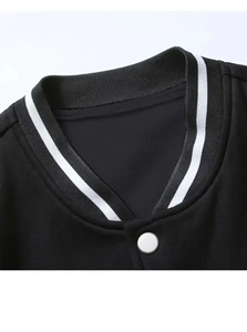 Chaqueta de béisbol para hombre Chaqueta de béisbol hecha de mangas de cuero y lana - Product Image 2