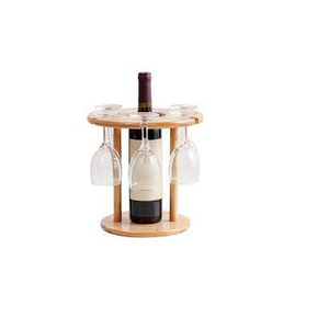Bouteille de vin en verre en bois et bar et articles de décoration et articles de fête et pièce design avec produit en vente - Product Image 6