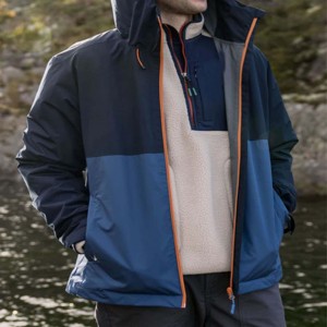 Chaqueta cortavientos resistente al agua OEM personalizada para hombre, suave y cómoda, perfecta para usar durante todo el día - Product Image 2