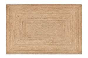 Tapis de carex tissé naturel rectangle avec de beaux motifs, paillasson antidérapant, utilisé dans la cuisine, le salon, le couloir, la chambre - Product Image 2