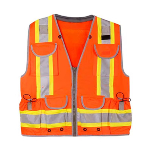 Chaleco de Seguridad Reflectante y Transpirable de Alta Visibilidad para Trabajadores de la Construcción, Personalizado para Hombre, Ropa de Seguridad de Alta Visibilidad, Diseño OEM - Product Image 2