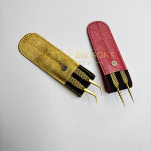 Pince à épiler multifonction haute précision en acier inoxydable ST à pointe fine et texture lisse pour extensions de cils et sourcils, idéale pour le maquillage - Product Image 5