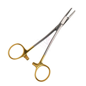 Pinzas Portaagujas Olsen Hegar TC de 14 cm, Acero Inoxidable Alemán Semi-Enchapado en Oro, Herramienta de Cirugía de Precisión Manual de Alta Calidad - Product Image 3