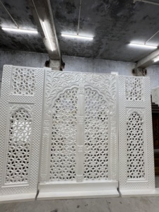 Jharokha Tradicional Moderno y Ligero de Rajastán, Marco para Escenario de Bodas, Estilo Musulmán Personalizado, Pared Trasera de Fibra para Eventos, EE. UU. - Product Image 6