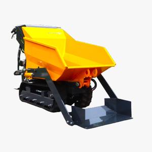 Mini cargador de carretilla accionado por motor de volquete de orugas de metal de 500kg de capacidad con pala Mini cargador - Product Image 2