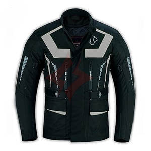 Chaqueta de Motocicleta FLASH GEAR Unisex para Aventura/Turismo, Manga Larga, Cuero/Tela de Poliéster, Transpirable, para Todas las Estaciones, con Protección CE Extraíble - Product Image 1