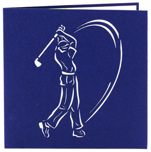 Carte de vœux 3D pop-up Sport Golf Carte de vœux 3D pop-up Thème Golf Cartes de vœux faites à la main Collection sportive Carte d'anniversaire 3D - Product Image 3