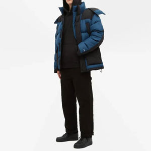 Chaqueta acolchada con cuello levantado Unisex duradera impermeable Spandex/poliéster burbuja abajo logotipo personalizado espesor fino para hombres - Product Image 4