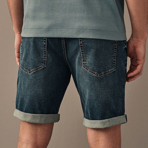 กางเกงขาสั้นผ้าเดนิมผ้าฝ้ายออกแบบได้ตามต้องการของผู้ชายสำหรับ2024เสื้อผ้าแนวสตรีทไซส์ XS สไตล์ลำลองตกแต่งแบบมีซิปป้องกันการยับง่าย - Product Image 5