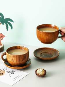 WARM Natural Wood Tea <b>Cup</b> <b>Wooden</b> for Wine Coffee Water Hot Cold Drinks Drinking Mug, Japanese Style Wood Tea - Product Image 6