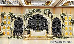 Wedding Stage Back Candle Wall With Umberellas Royal Design Wedding Candle Backwalls Wedding Stage Candle Walls Backdrop - Product Image 4