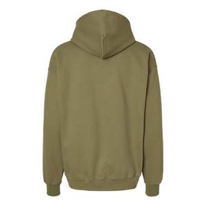 เสื้อฮู้ดแบบสวมหัวมีฮู้ดผ้าฟลีซผสมผ้าฝ้ายแบบหนาพิมพ์โลโก้ได้ตามต้องการสำหรับผู้ชาย - Product Image 3