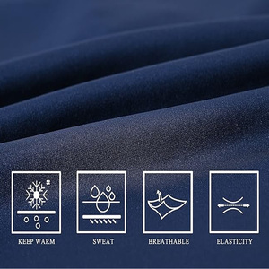 Latest Design Winter Men Heavyweight Windproof Breathable Solid Casual <b>Tracksuit</b> Set Customized Color Long Sleeve FORTLEO IND - Product Image 4