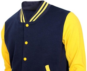 เสื้อแจ็คเก็ต Letterman Varsity พรีเมียมสำหรับผู้ชาย หนังแท้ ระบายอากาศได้ดี แห้งเร็ว ทรงสปอร์ต สวมใส่สบาย เหมาะสำหรับฤดูใบไม้ร่วง - Product Image 1