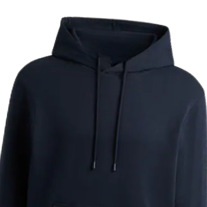 Sweat à capuche en molleton de coton bleu marine pour homme, décontracté, uni, à manches longues, streetwear, couleur unie, personnalisable - Product Image 2