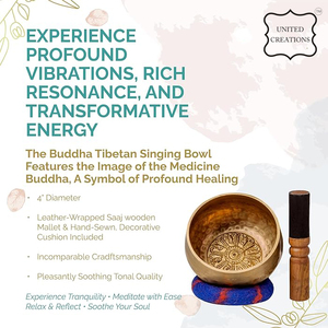 Cuenco de latón martillado de tamaño mediano, Calidad exclusiva para meditación, curación de Chakras, logotipo de impresión personalizado, aplicación artesanal - Product Image 3