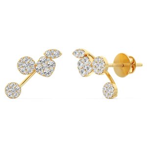 ต่างหูแบบ Pave Stud เพชรเพาะเลี้ยงในห้องปฏิบัติการ - Product Image 1