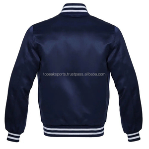 Blouson Bomber en Satin Noir Tendance 2026 pour Homme Grande Taille – 100% Haute Qualité, Coupe-Vent, Col Montant, Teint Uni - Product Image 4