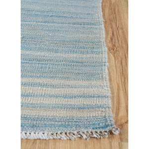 พรมขนสัตว์สีน้ำเงินแบบทอเรียบขนาดใหญ่ 9x12 ฟุต สำหรับทางเข้าบ้าน รูปทรงสี่เหลี่ยมผืนผ้า ลายแบบนามธรรม สำหรับตกแต่งบ้าน-Afdw-275(Bl) - Product Image 4