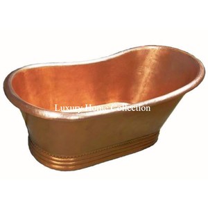 Exterior RAL 9003 White Color Copper Interior Luxury Look Copper Antique Finished Stands Modern Fancy <strong>Bath</strong> Tub <strong>in</strong> Cheap <strong>Price</strong>