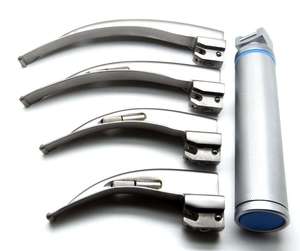Wholesale Best Quality Disposable Stainless Steel Laryngoscopes Surgical ENT <b>Fiber</b> <b>Optic</b> Laryngoscope Instrument Set - Product Image 6