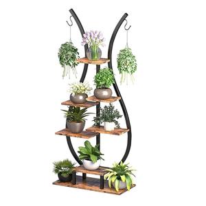 Support de plantes en métal avec base de protection, support de pot d'intérieur et d'extérieur, support de fleurs Gamla de qualité supérieure, solide et durable, décoration pour la maison et le jardin - Product Image 1