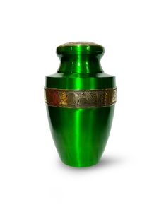 Fabricant fiable Urne pour adulte en aluminium de qualité supérieure avec motif parfait pour préserver les cendres à la maison Temples Memorial Spaces - Product Image 3