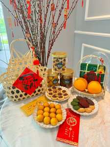 Cesta de almacenamiento de bambú de alta calidad para decoración del hogar de vacaciones y regalos Tet hechos a mano en Vietnam - Product Image 5