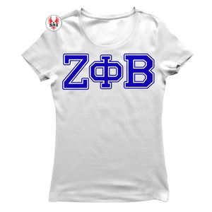 Camisetas ecológicas de algodón orgánico Zeta Phi Beta, venta al por mayor y etiqueta privada disponible, camiseta bordada con logotipo, camiseta personalizada - Product Image 2